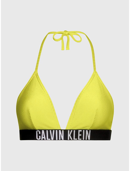 Dámský plavkový vrchní díl bikin KW0KW01967 LRF neon.žlutá - Calvin Klein