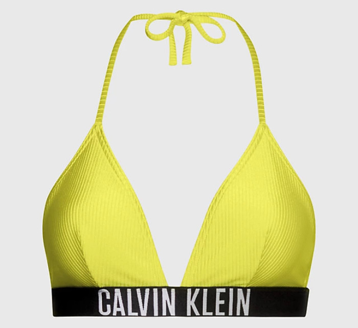 Dámský plavkový vrchní díl bikin KW0KW01967 LRF neon.žlutá - Calvin Klein
