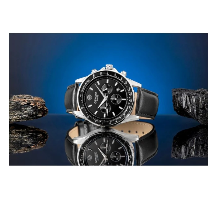 Pánské hodinky Giewont Chronograph Sapphire Black GW3520-A4