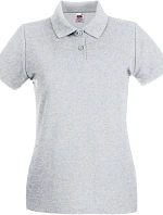 Fruit of the Loom Lady-Fit Premium Polo Dámské piqué polo 16.3030 heather grey