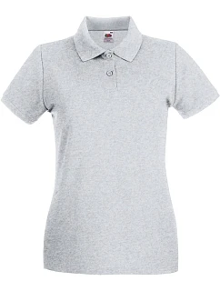LadyFit Premium Polo Dámské piqué polo model 22442181 heather grey - Fruit of the Loom