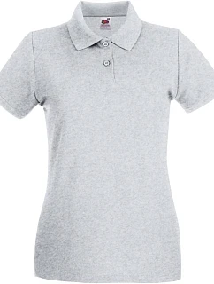 Fruit of the Loom Lady-Fit Premium Polo Dámské piqué polo 16.3030 heather grey