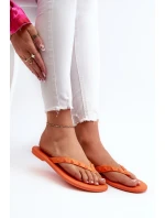Ploché Sandály Dámské Oranžové model 21661917 - Zaxy Ploché Sandály Dámské Oranžové model 21661917 - Zaxy