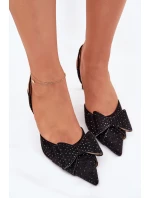 Lodičky S  A Mašlí Černé model 21698830 - Boto