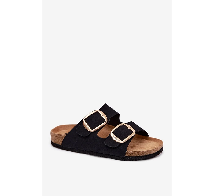 Dámské pantofle na korkové podrážce s  Černé model 22122995 - Lee Cooper