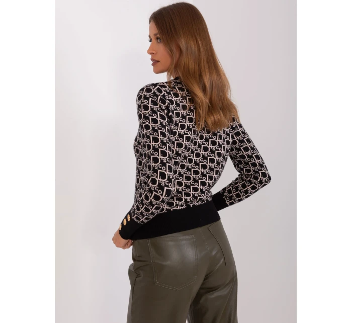 Jumper AT SW 2342.46P černý a béžový Jumper AT SW 2342.46P černý a béžový