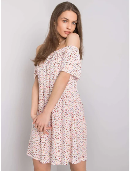 Šaty D73771M30145G bílé a červené