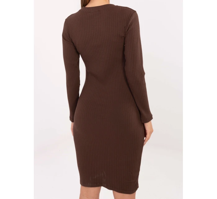 RV SK šaty A1049.99 tmavě hnědé RV SK šaty A1049.99 tmavě hnědé