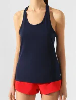 Dámské tílko UW0UW02154-CUN modrá - Tommy Hilfiger