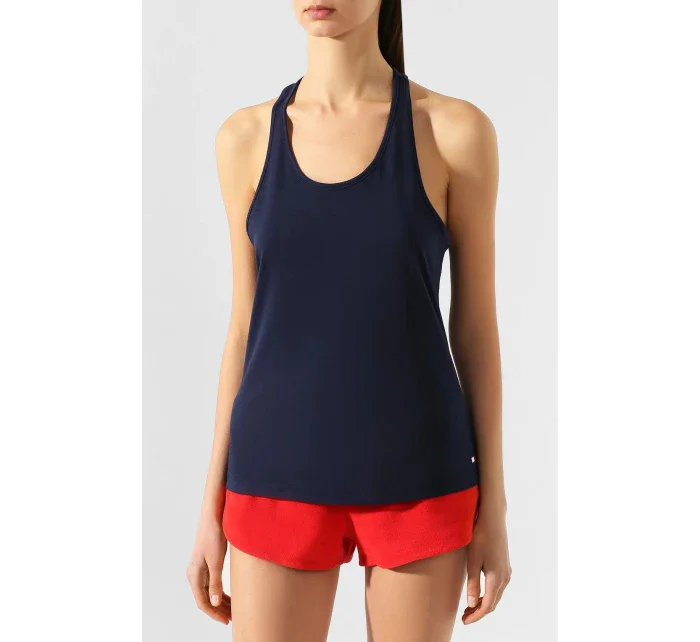 Dámské tílko UW0UW02154-CUN modrá - Tommy Hilfiger Dámské tílko UW0UW02154-CUN modrá - Tommy Hilfiger