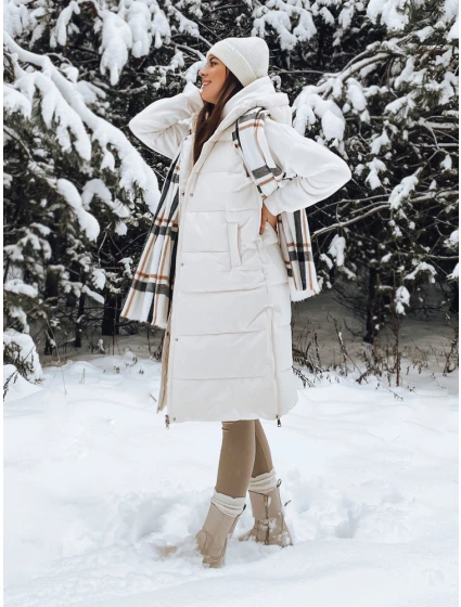 Dámská prošívaná vesta NOELIA bílá FashionStreet TY3133