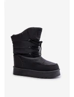 Sněhule na platformě se zipem Big Star model 21678314 Černé - Big Star Shoes