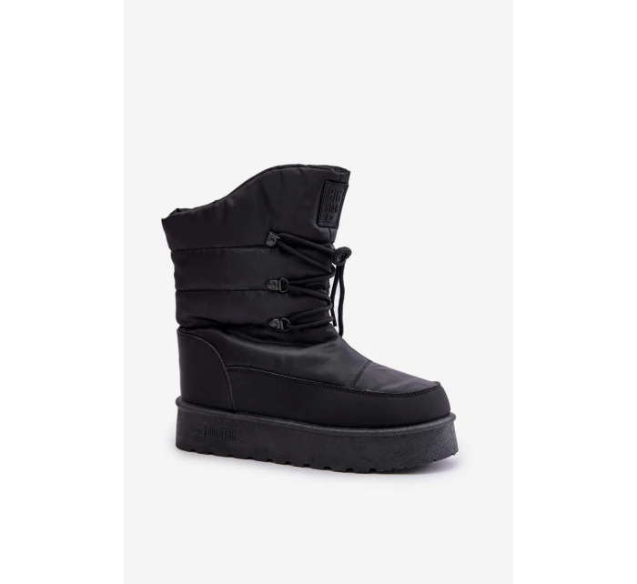 Sněhule na platformě se zipem Big Star model 21678314 Černé - Big Star Shoes