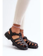 Dámské pěnové římské sandály Black Gasaria Dámské pěnové římské sandály Black Gasaria