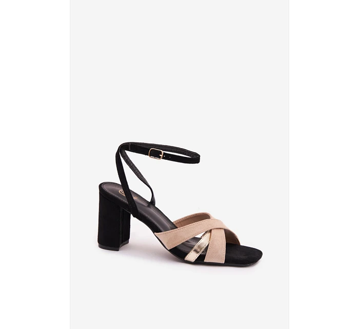 Sandály na podpatku model 226334 Step in style Sandály na podpatku model 226334 Step in style