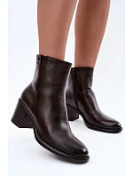 Boty na podpatku model 231624 Step in style Boty na podpatku model 231624 Step in style