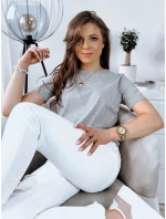MAYLA dámské tričko světle šedé Dstreet RY2122 MAYLA dámské tričko světle šedé Dstreet RY2122