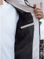 Pánská prošívaná zimní bunda s kapucí bílá FashionStreet TX4843