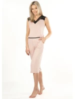 Dámské pyžamové kalhoty Nipplex Margot model 18443398 3/4 S2XL - Mefemi