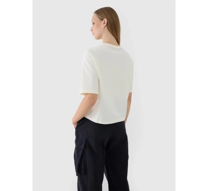 Dámské tričko oversize s potiskem model 21433287 - 4F Dámské tričko oversize s potiskem model 21433287 - 4F