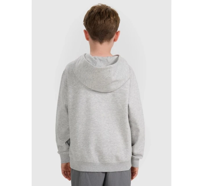 Chlapecká nepruhovaná mikina s kapucí 4F 4FJWMM00TSWSM1860-25M