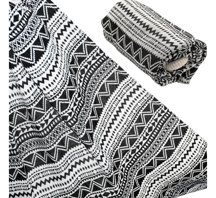 ZAHRADNÍ HAMMAK 1 OSOBA 200x100 cm ETNO S PŘIKRÝVKOU 1063980