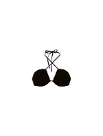 Style Luisa Top Bikini - horní díl 8836-1 braunschwarz - RosaFaia