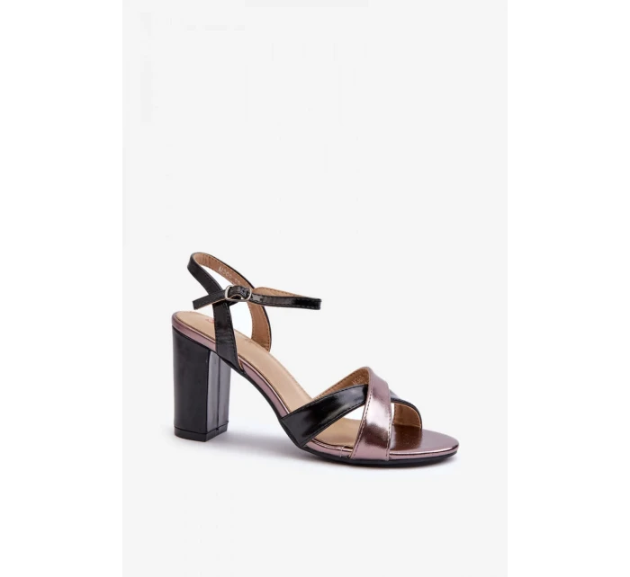 Sandály na podpatku model 198678 Step in style Sandály na podpatku model 198678 Step in style