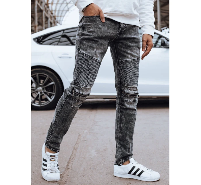 Pánské černé džínové kalhoty FashionStreet UX4246