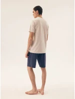 Pánské pyžamo 42633 Dive white - HENDERSON