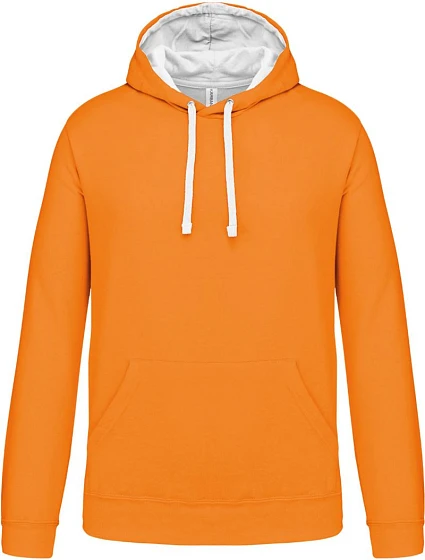Kariban K 446 Kontrastní mikina s kapucí 20.K446 orange/white Kariban K 446 Kontrastní mikina s kapucí 20.K446 orange/white