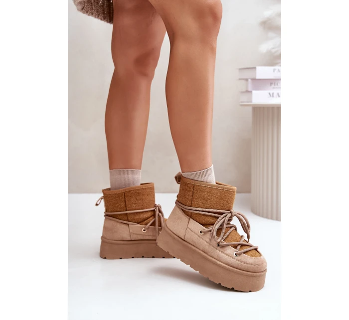 Sněhule S Na Platformě Hnědé model 21676659 - Boto Sněhule S Na Platformě Hnědé model 21676659 - Boto