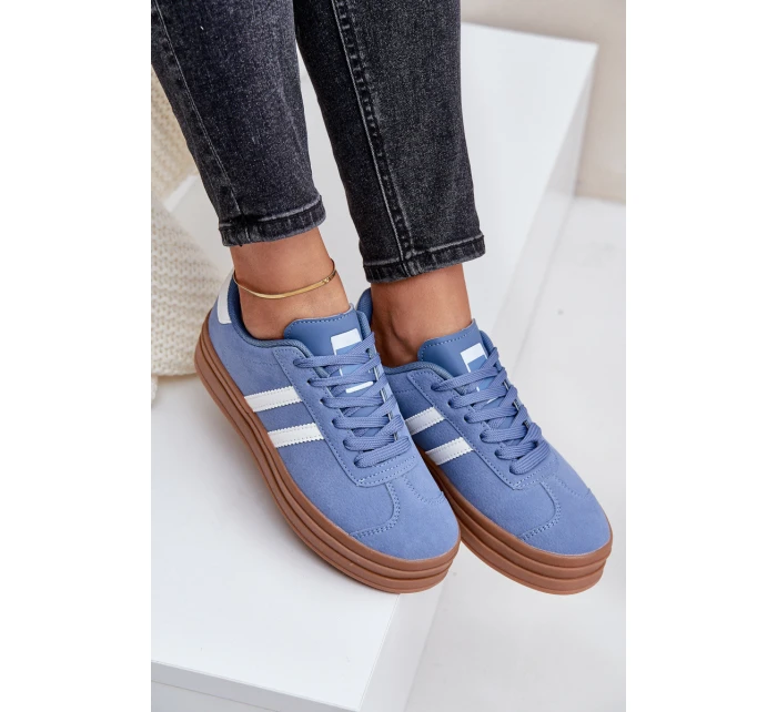 Dámské Tenisky Na Platformě Modré Egelia Dámské Tenisky Na Platformě Modré Egelia