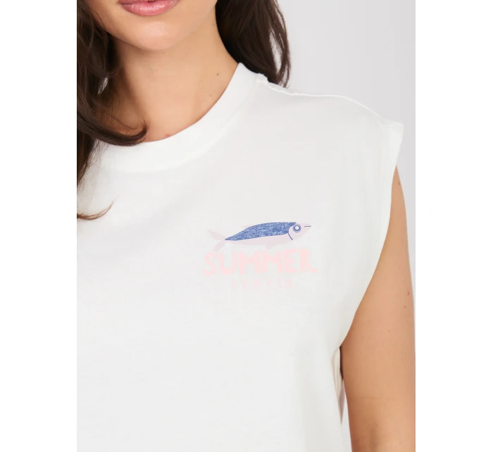 T shirt D12022M02769B biały T shirt D12022M02769B biały