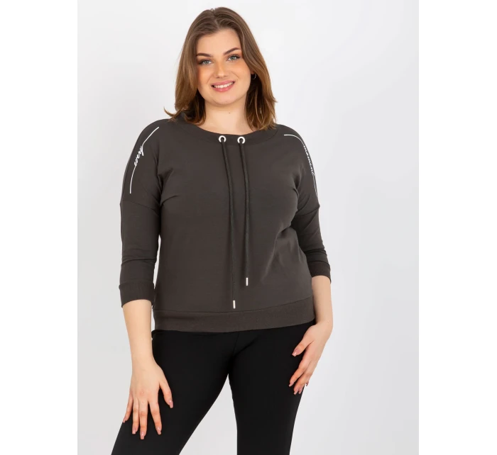 Dámská halenka RV BZ 8459.10X tmavá khaki - FPrice