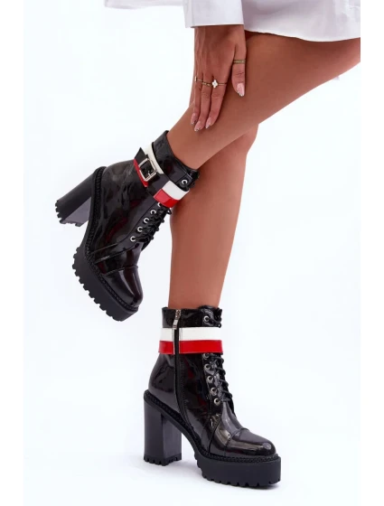 Boty na podpatku model 185055 Step in style Boty na podpatku model 185055 Step in style