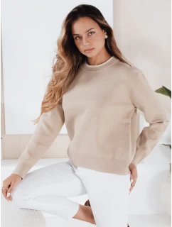 Dámský základní svetr beige Dstreet model 21990981 - FashionStreet
