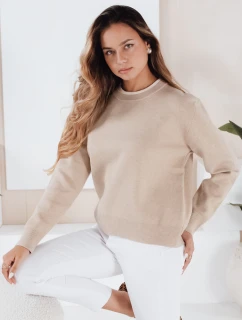 Dámský základní svetr beige Dstreet model 21990981 - FashionStreet
