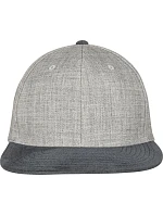 Flexfit 6089MS/6089VM 6 panelová Snapback kšiltovka "Melange" 55.689M grey/grey