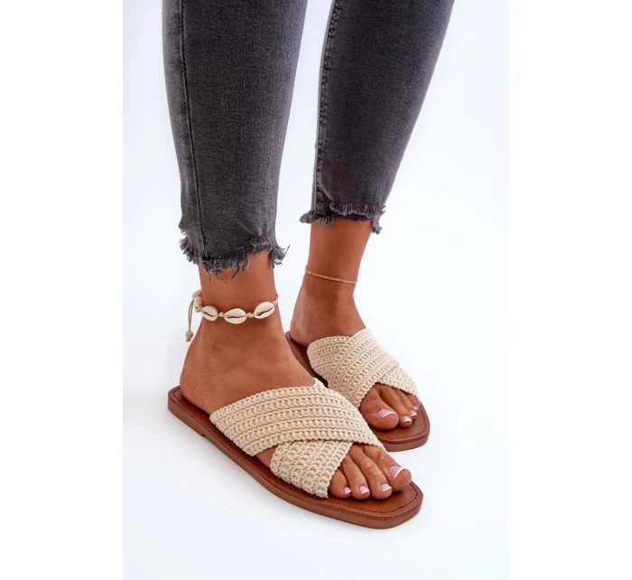 Dámské ploché žabky Big Star model 21653849 béžové - Big Star Shoes