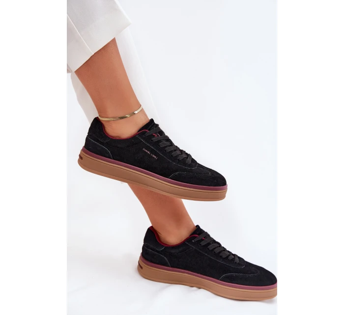 Semišové Dámské Tenisky Černé model 21703330 - Daniel Lopez Just Dare Semišové Dámské Tenisky Černé model 21703330 - Daniel Lopez Just Dare