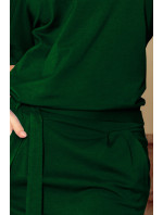 Šaty s krátkým rukávem Numoco CASSIE  - zelené