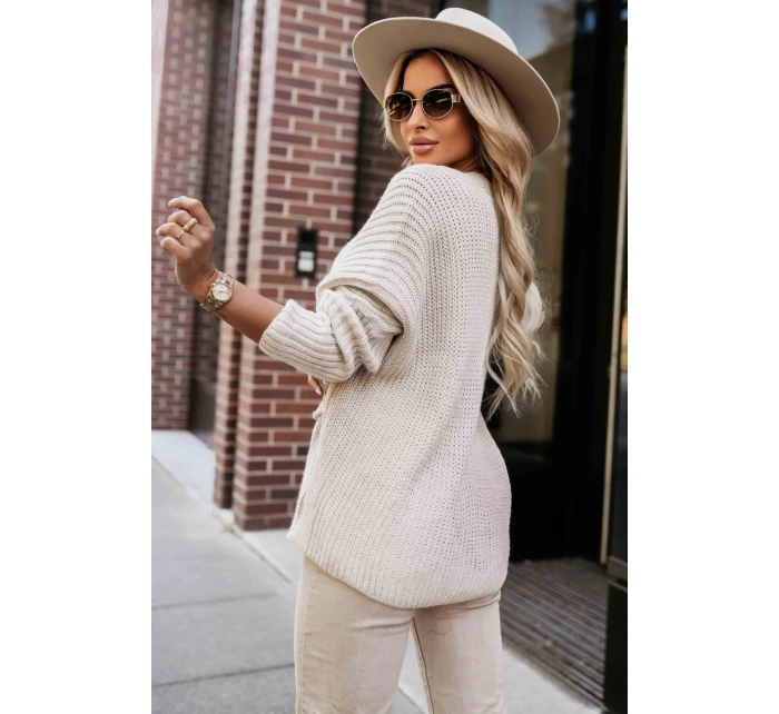 Svetr na zapínání  model 218116 Numoco