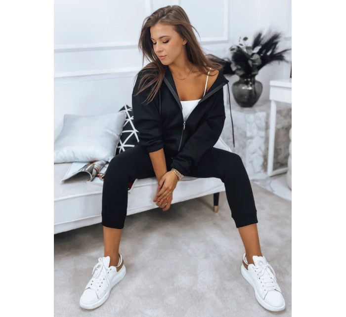 Dámská tepláková souprava AMILIA PREMIUM černá FashionStreet AY0741 Dámská tepláková souprava AMILIA PREMIUM černá FashionStreet AY0741