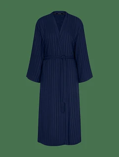 Amourette Jacquard Long Robe - Admiral - TRIUMPH Admiral - TRIUMPH