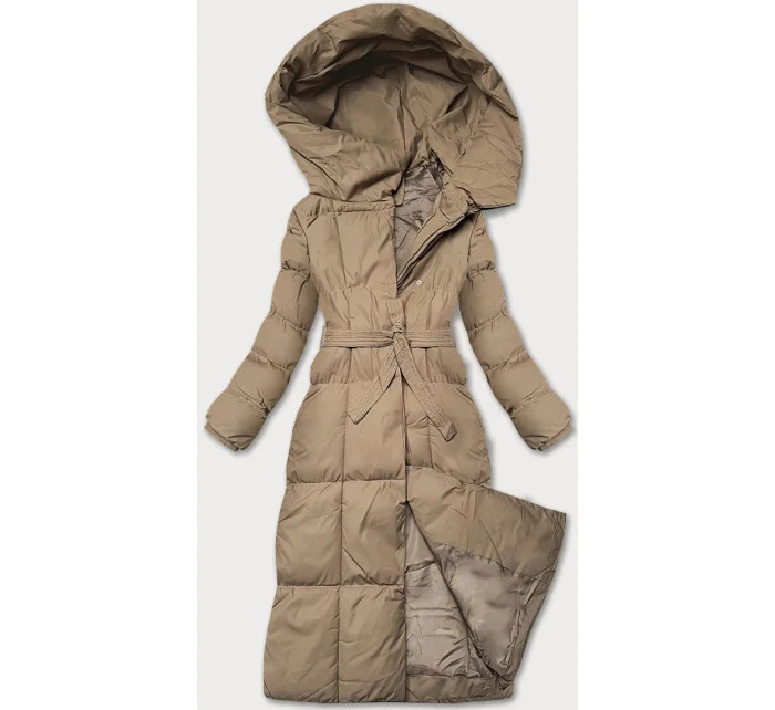 Zimowa damska kurtka z  ciemny beżowy model 21247767 - J.STYLE