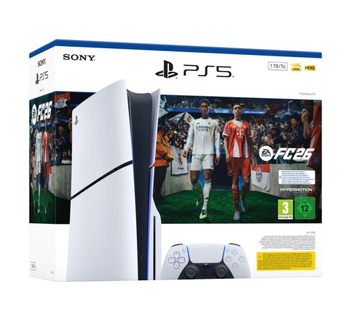 Sony PlayStation 5 Slim Disc Edition 1 TB + EA Sports FC 26 Sony PlayStation 5 Slim Disc Edition 1 TB + EA Sports FC 26