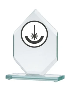 Gravírovaná skleněná trofej