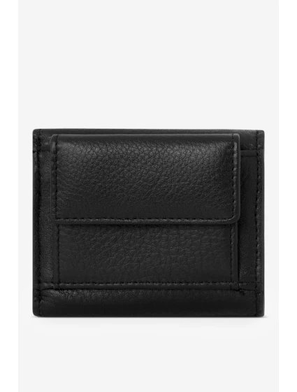 Dámská Malá Peněženka Z Přírodní Kůže  Černá model 21644741 - NOBO