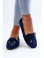 Dámské modré semišové mokasíny Si Passione Dámské modré semišové mokasíny Si Passione